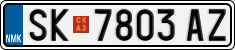 License plate of North Macedonia, Regular plates (2012)