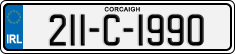 License plate of Ireland, Regular plates