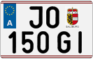 License plate of Austria, Regular plates