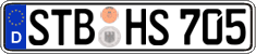 German license plate, Regular plates