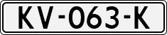License plate of the Netherlands, Cars