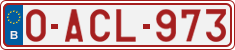 License plate of Belgium, Regular plates (2010)