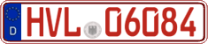 German license plate, Red license plates