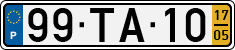 License plate of Portugal, Regular plates
