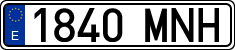 License plates of Spain, Ordinary (2000)