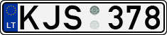 License plate of Lithuania, Cars