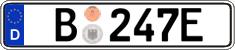 German license plate, Official services and consulates