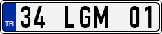 License plate of Turkey, Regular plates