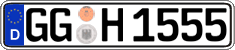 German license plate, Regular plates