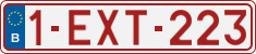 License plate of Belgium, Regular plates (2010)