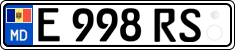 License plate of Moldova, Trailers (2015)