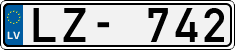 License plate of Latvia, Regular car plates