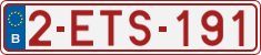 License plate of Belgium, Regular plates (2010)