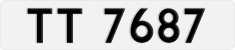 License plate of Hong Kong, AB 1234