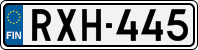 License plate of Finland, Cars
