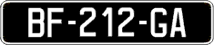 French license plate, SIV (oldtimers)
