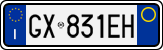 License plate of Italy, Cars (1994 year series)