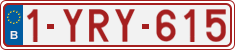 License plate of Belgium, Regular plates (2010)