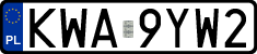 License plates of Poland, Regular car plates