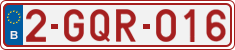 License plate of Belgium, Regular plates (2010)