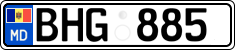 License plate of Moldova, Cars (2015)