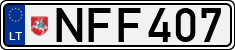 License plate of Lithuania, Cars