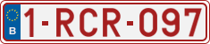 License plate of Belgium, Regular plates (2010)