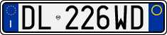 License plate of Italy, Cars (1994 year series)