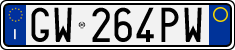 License plate of Italy, Cars (1994 year series)