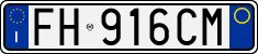 License plate of Italy, Cars (1994 year series)