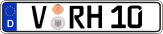 German license plate, Regular plates