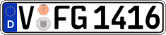 German license plate, Regular plates