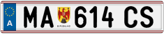 License plate of Austria, Regular plates