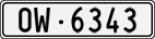 License plate of Switzerland, Cars