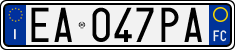 License plate of Italy, Cars (1994 year series)