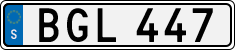 License plate of Sweden, Regular plates