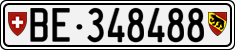 License plate of Switzerland, Cars