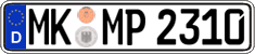 German license plate, Regular plates