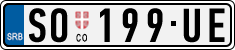 License plate of Serbia, Cars