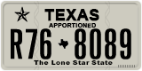 Texas, Apportioned vehicles (2012) (A12-3456)