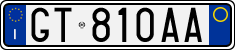 License plate of Italy, Cars (1994 year series)