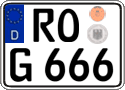 German license plate, Regular plates