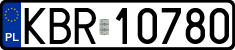 License plates of Poland, Regular car plates