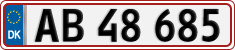 License plate of Denmark, Regular plates