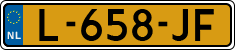 License plate of the Netherlands, Cars