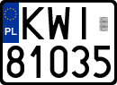 License plates of Poland, Regular car plates