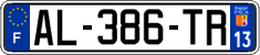 French license plate, SIV (ordinary)