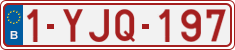License plate of Belgium, Regular plates (2010)