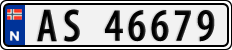 License plate of Norway, Cars