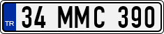 License plate of Turkey, Regular plates